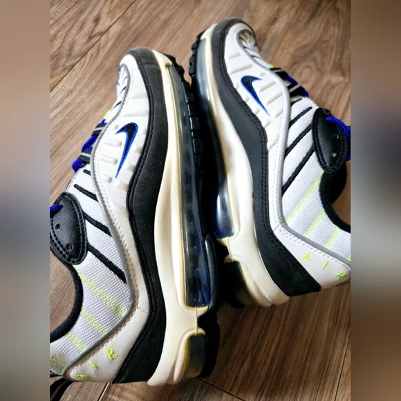 Nike Air Max 98 #640744-103 Sprite 2018 Blue White Men's Shoes Size 8.5 - Picture 7 of 15